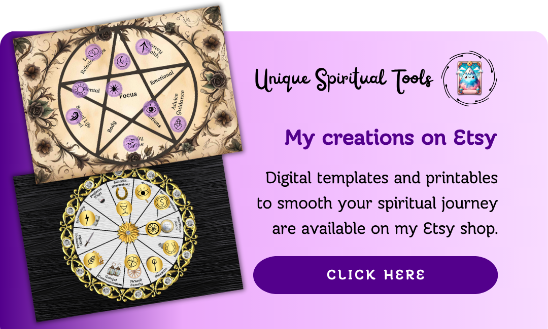 Unique Spiritual Tools | Digital templates & printables on Etsy to smooth your spiritual journey